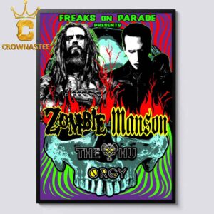 Marilyn Manson Rob Zombie 2026 Tour Home Decor Poster Canvas