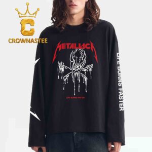 Metallica x Adidas 2026 Life Burns Faster All Over Print Long Sleeve