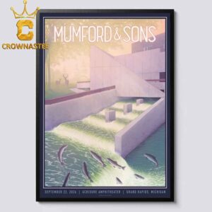 Mumford And Sons Acrisure Amphitheater 2026 Tour Grand Rapids MI September 22nd Home Decor Poster Canvas