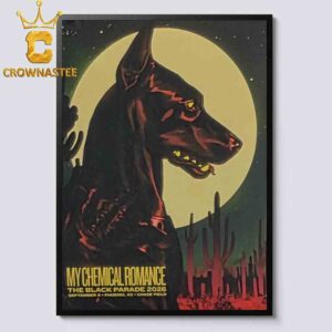 My Chemical Romance Chase Field 2026 Tour Phoenix AZ September 6th Home Decor Poster Canvas