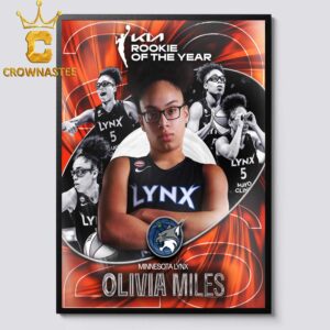 Olivia Miles Rookie Of The Year Minnesota Lynx 2026 Home Decor Poster Canvas