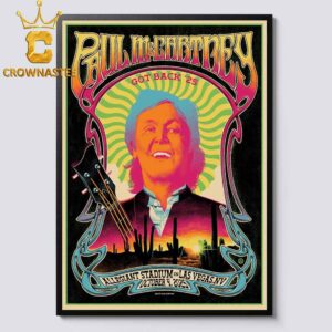 Paul McCartney Allegiant Stadium 2025 Tour Las Vegas NV October 4th Home Decor Poster Canvas