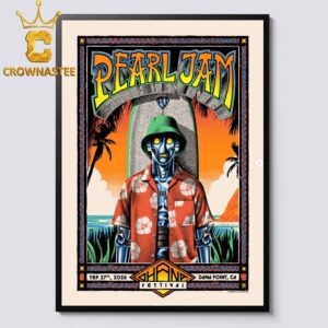 Pearl Jam Ohana Festival 2026 Dana Point Home Decor Poster Canvas