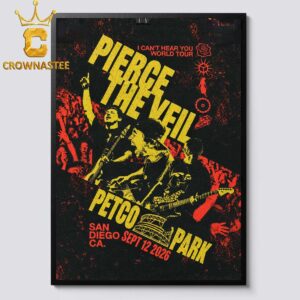 Pierce The Veil Petco Park 2026 Tour San Diego CA September 12th Home Decor Poster Canvas