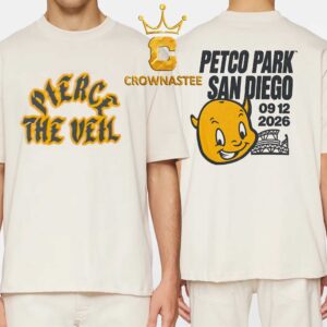 Pierce The Veil x San Diego Padres Petco Park 2026 Tour Limited Two Sided T-Shirt