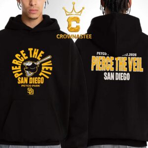 Pierce The Veil x San Diego Padres Petco Park 2026 Tour September 12th Two Sided Hoodie