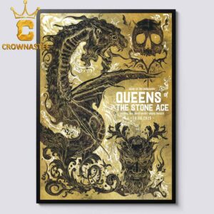 Queens Of The Stone Age Wang Theatre Boch Center 2025 Tour Boston MA October 8th Home Decor Poster Canvas