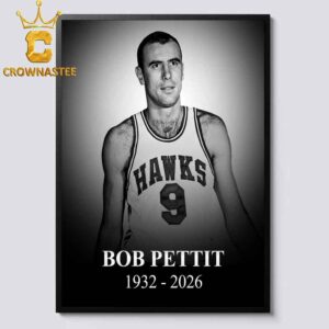 RIP Bob Pettit NBA 1932 2026 Home Decor Poster Canvas