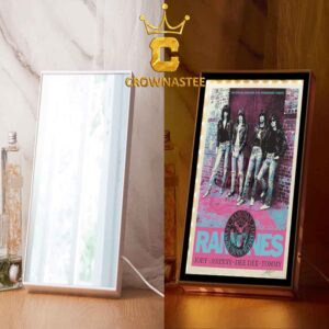Ramones Hollywood 2026 50th Anniversary Tribute August 30th Poster Mirror Night Light Decor