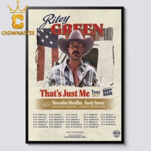 Riley Green That’s Just Me Tour 2027 Home Decor Poster Canvas