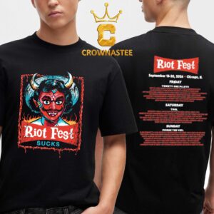 Riot Fest 2026 Chicago IL Lineup Little Devil Two Sided T-Shirt