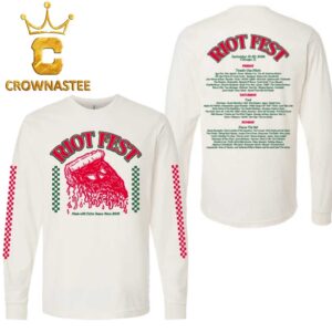 Riot Fest 2026 Chicago IL Lineup Pizza All Over Print Long Sleeve