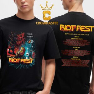 Riot Fest 2026 Chicago IL Lineup Wrath Of Cats Two Sided T-Shirt