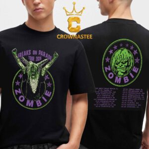 Rob Zombie 2026 Freak On Parade Tour Dates Two Sided T Shirt