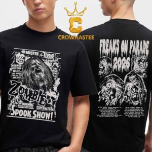 Rob Zombie 2026 Tour Dates Freak On Parade Two Sided T-Shirt