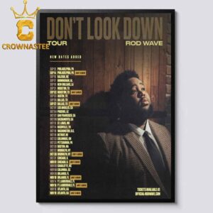 Rod Wave 2026 Tour Dates Don’t Look Down Home Decor Poster Canvas