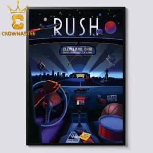 Rush Rocket Arena 2026 Tour Cleverland Ohio September 17th 19th Home Decor Poster Canvas