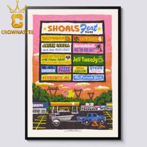 Shoals Fest 2026 Jason Isbell And The 400 Unit Driver By Truckers With Jason Isbell Oct 3 4 Home Decor Poster Canvas