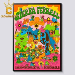 Sierra Ferrell Ting Pavilion 2026 Tour Charlottesville VA September 8th Home Decor Poster Canvas
