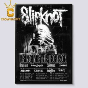 Slipknot x Bring Me The Horizon 2027 Sicest Stadium North America Tour Dates Home Decor Poster Canvas