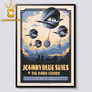 Sturgill Simpson aka Johnny Blue Skies Ball Arena 2026 Tour Denver CO September 23rd Home Decor Poster Canvas