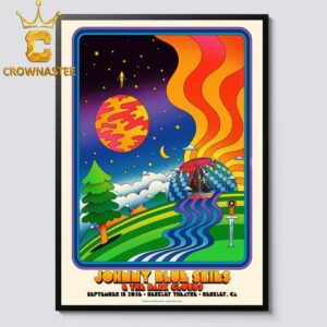 Sturgill Simpson aka Johnny Blue Skies Berkrley Theatre CA 2026 Tour September 15th Home Decor Poster Canvas