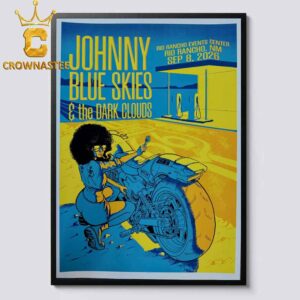 Sturgill Simpson aka Johnny Blue Skies Rio Rancho Events Center 2026 Tour Rio Rancho NM September 8th Home Decor Poster Canvas