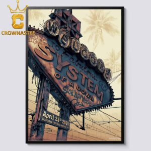 System Of A Down Las Vegas Festival Grounds 2026 Tour April 25th Home Decor Poster Canvas