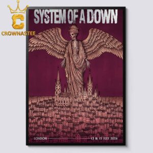 System Of A Down London 2026 Tottenham Hotspur Stadium July 13th 15th Home Decor Poster Canvas