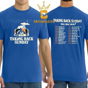 Taking Back Sunday 2026 Fall Tour Dates Two Sided T-Shirt