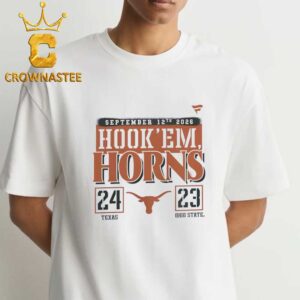 Texas Longhorns vs Ohio State Buckeyes 2026 Score Hook’em Horns Unisex T-Shirt