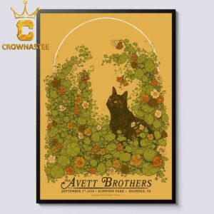 The Avett Brothers Elmwood Park 2026 Tour Roanoke VA September 5th Home Decor Poster Canvas
