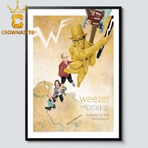 Weezer The Gathering Xfinity Mobile Arena September 29 2026 Philadelphia PA Home Decor Poster Canvas