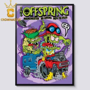 The Offspring AO Arena 2025 Tour Manchester UK November 16th Home Decor Poster Canvas