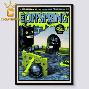 The Offspring Festhalle Frankfurt 2025 Tour Germany November 2nd Home Decor Poster Canvas