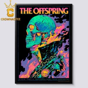 The Offspring MIDFLORIDA Credit Union Amphitheatre 2025 Tour Tampa FL Home Decor Poster Canvas