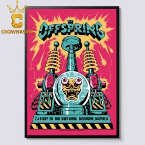 The Offspring Rod Layer Arena 2025 Tour Melbourne Australia Home Decor Poster Canvas