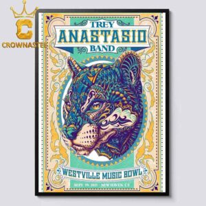 Trey Anastasio Westville Music Bowl 2026 Tour New Haven CT September 19th Home Decor Poster Canvas