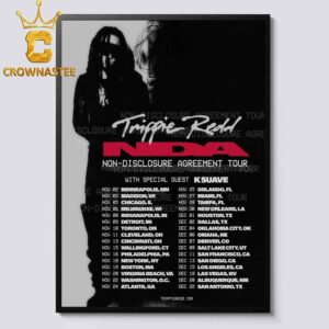 Trippie Redd 2026 Tour Dates Non Disclosure Agreement Home Decor Poster Canvas
