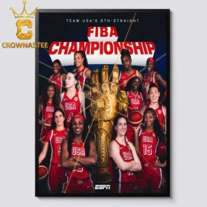 USA Team FIBA World Cup 2026 Champions Home Decor Poster Canvas