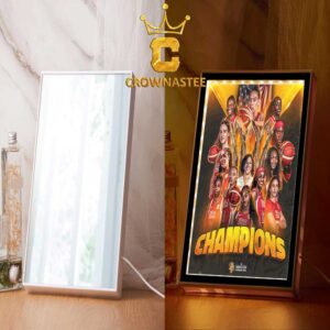 USA Team FIBA World Cup Champions 2026 Poster Mirror Night Light
