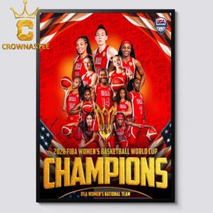 USA Women’s National Team FIBA World Cup Champions 2026 Home Decor Poster Canvas