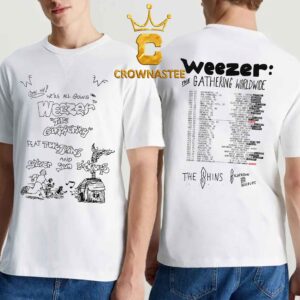 Weezer 2026 The Gathering Worldwide Tour Dates Two Sided T-Shirt
