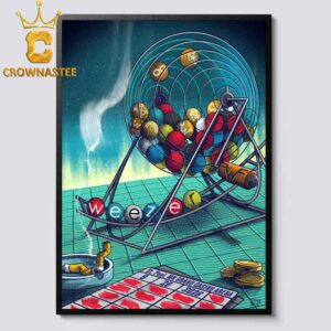 Weezer Grand Casino Arena 2026 Tour St Paul MN September 20th Home Decor Poster Canvas