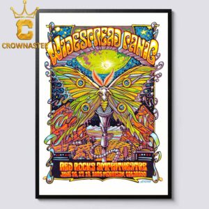 Widespread Panic Red Rocks Amphitheatre 2026 Tour Morrison CO June 26 27 Home Decor Poster Canvas