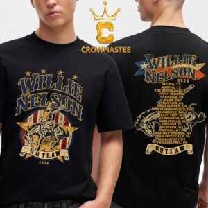 Willie Nelson 2026 Tour Dates Gotlaw Two Sided T-Shirt