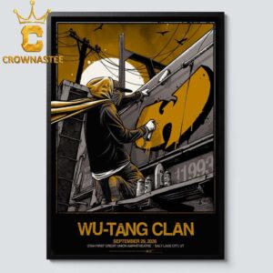 Wu-Tang Clan September 29 2026 Uath Firts Credit Union Amphitheatre Salt City UT Home Decor Poster Canvas