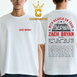 Zach Bryan 2026 Tour Dates With Heaven On Top Carousel Two Sided T-Shirt