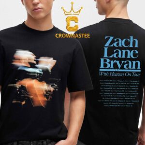 Zach Bryan 2026 Tour Dates With Heaven On Top Exposure Photo Tour Two Sided T-Shirt