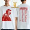 Zach Bryan 2026 Tour Dates With Heaven On Top Natural Tour Two Sided T-Shirt